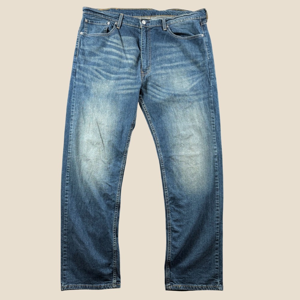 Levi Strauss 505 Jeans Men 40X32 Blue Denim Classic Straight Leg Regular Fit New
